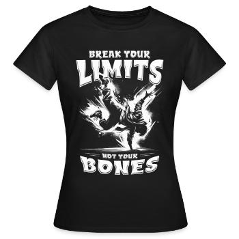 Breakdance B-boy Brise tes limites - T-shirt Femme - noir - Devant - AI Model Female 172 dark (172cm)