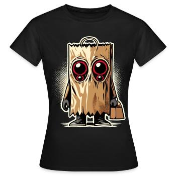 Gespenstische Party Lustiges Halloween Streetwear - Frauen T-Shirt - Schwarz - Vorne - AI Model Female 172 dark (172cm)