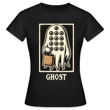 Gespenstische Party Trick Or Treat Zeit - Frauen T-Shirt - Schwarz - Vorne - AI Model Female 172 dark (172cm)