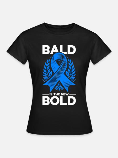 Alopecia Areata Bewusstsein Haarausfall - Frauen T-Shirt - Schwarz