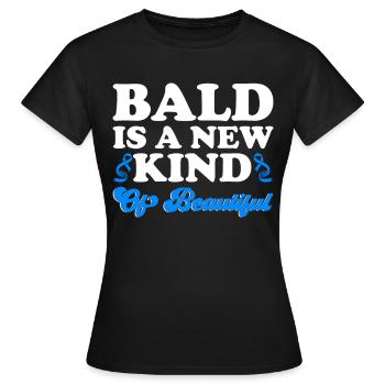 Alopecia Areata Bewusstsein Haarausfall - Frauen T-Shirt - Schwarz - Vorne - AI Model Female 172 dark (172cm)