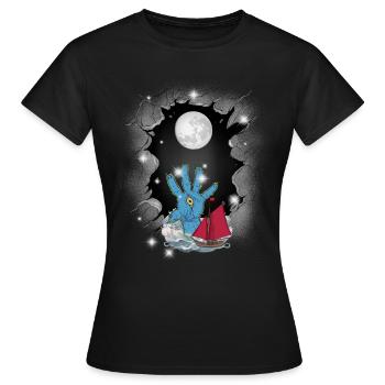 Halloween Segelschiff maritim Seefahrt Seemänner - Frauen T-Shirt - Schwarz - Vorne - AI Model Female 172 dark (172cm)