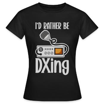 Ham Radio Amateur Radio Amateur Radio - T-shirt Femme - noir - Devant - AI Model Female 172 dark (172cm)