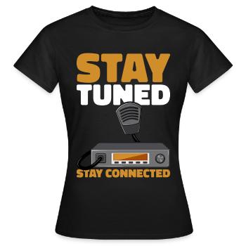 Ham Radio Amateur Radio Amateur Radio - T-shirt Femme - noir - Devant - AI Model Female 172 dark (172cm)