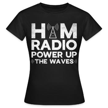 Ham Radio Amateur Radio Amateur Radio - T-shirt Femme - noir - Devant - AI Model Female 172 dark (172cm)