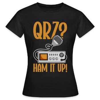 Ham Radio Amateur Radio Amateur Radio - T-shirt Femme - noir - Devant - AI Model Female 172 dark (172cm)