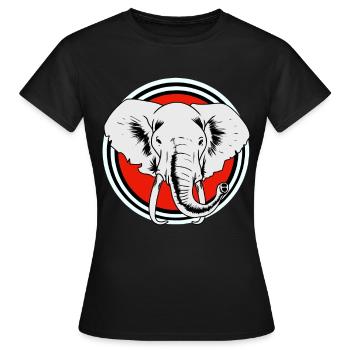 Elephant Elephant - Women's T-Shirt - black - Front - AI Model Female 172 dark (172cm)