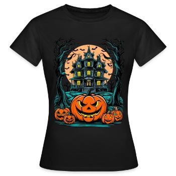 Maison hantée effrayante Villa hantée effrayante - T-shirt Femme - noir - Devant - AI Model Female 172 dark (172cm)