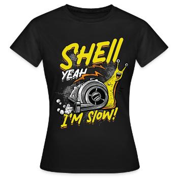 Escargots Escargots Entomologie Coquille oui - T-shirt Femme - noir - Devant - AI Model Female 172 dark (172cm)