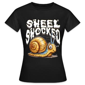 escargots escargots entomologiste coquille choquée - T-shirt Femme - noir - Devant - AI Model Female 172 dark (172cm)
