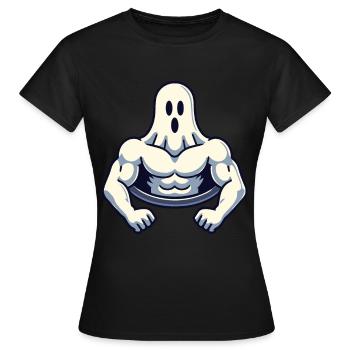 Musculation Ghost Workout Renforcement musculaire Mind - T-shirt Femme - noir - Devant - AI Model Female 172 dark (172cm)
