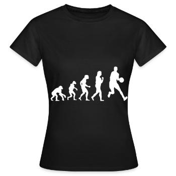 Basketball Tshirt B-Ball Dunking Rebound Spieler - Frauen T-Shirt - Schwarz - Vorne - AI Model Female 172 dark (172cm)