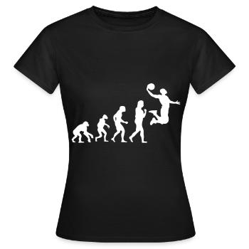 Basketball Tshirt B-Ball Dunking Rebound Spieler - Frauen T-Shirt - Schwarz - Vorne - AI Model Female 172 dark (172cm)