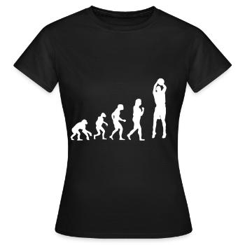Basketball Tshirt B-Ball Dunking Rebound Spieler - Frauen T-Shirt - Schwarz - Vorne - AI Model Female 172 dark (172cm)