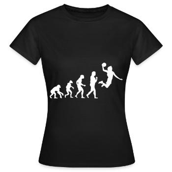 Basketball Tshirt B-Ball Dunking Rebound Spieler - Frauen T-Shirt - Schwarz - Vorne - AI Model Female 172 dark (172cm)