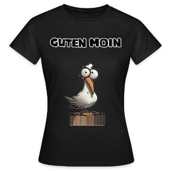 Guten Moin - servus hello guten Morgen morschen - Frauen T-Shirt - Schwarz - Vorne - AI Model Female 172 dark (172cm)