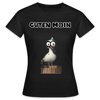 Guten Moin - servus hello guten Morgen morschen - Frauen T-Shirt - Schwarz - Vorne - AI Model Female 172 dark (172cm)