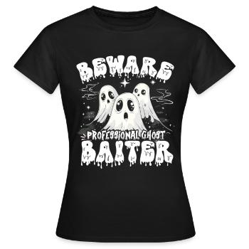 Appât fantôme Halloween Parapsychologie - T-shirt Femme - noir - Devant - AI Model Female 172 dark (172cm)