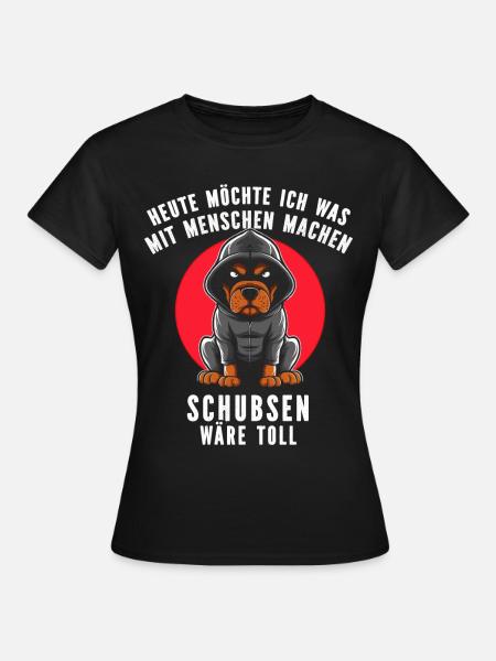 Dog, Irony, Funny, Work, Funny, Sarcasm, Antisocial - Women's T-Shirt - black