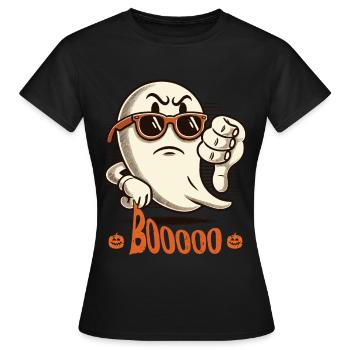 Booing fantôme drôle fantôme Halloween design - T-shirt Femme - noir - Devant - AI Model Female 172 dark (172cm)