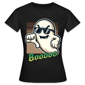 Booing fantôme drôle fantôme Halloween design - T-shirt Femme - noir - Devant - AI Model Female 172 dark (172cm)