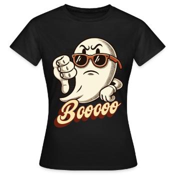 Booing Ghost Drôle Ghost Design - T-shirt Femme - noir - Devant - AI Model Female 172 dark (172cm)