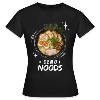 Nouilles Ramen Nouilles Chibi Asia Soupe de nouilles Anime - T-shirt Femme - noir - Devant - AI Model Female 172 dark (172cm)