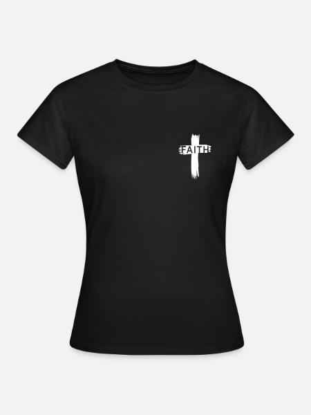 Jesus Christus Christlich Christentum Gott Bibel - Frauen T-Shirt - Schwarz