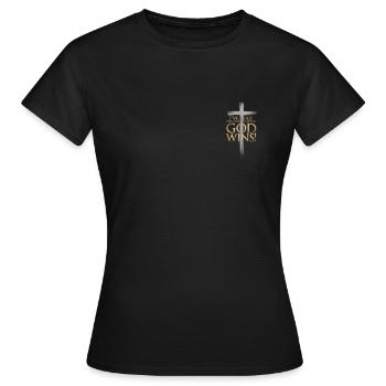 Jésus-Christ Chrétien Christianisme Dieu Bible - T-shirt Femme - noir - Devant - AI Model Female 172 dark (172cm)
