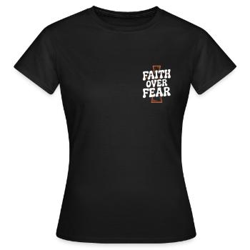 Jésus-Christ Christianisme Dieu Bible - T-shirt Femme - noir - Devant - AI Model Female 172 dark (172cm)