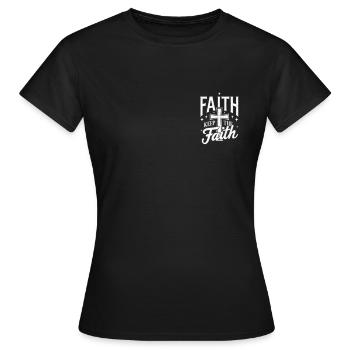 Jésus-Christ Christianisme Dieu Bible - T-shirt Femme - noir - Devant - AI Model Female 172 dark (172cm)
