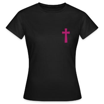 Jésus-Christ Christianisme Dieu Bible - T-shirt Femme - noir - Devant - AI Model Female 172 dark (172cm)