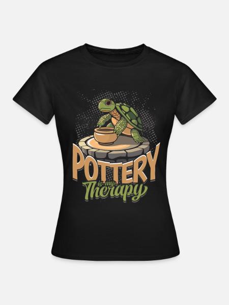 Töpfern Töpferei Töpfer - Frauen T-Shirt - Schwarz