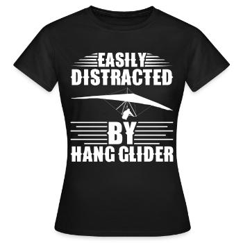Deltaplane Parapente Deltaplane - T-shirt Femme - noir - Devant - AI Model Female 172 dark (172cm)