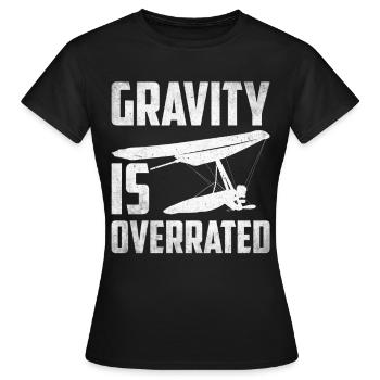 Deltaplane Parapente Deltaplane - T-shirt Femme - noir - Devant - AI Model Female 172 dark (172cm)
