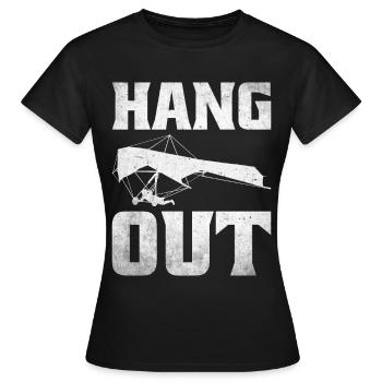 Deltaplane Parapente Deltaplane - T-shirt Femme - noir - Devant - AI Model Female 172 dark (172cm)