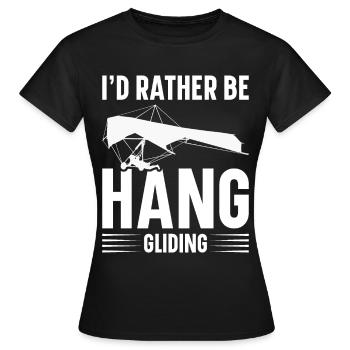 Deltaplane Parapente Deltaplane - T-shirt Femme - noir - Devant - AI Model Female 172 dark (172cm)