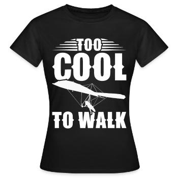 Deltaplane Parapente Deltaplane - T-shirt Femme - noir - Devant - AI Model Female 172 dark (172cm)