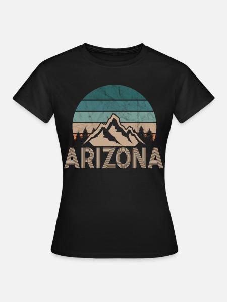 État de l’Arizona, Sedona, Phoenix, Grand Canyon, Arizona - T-shirt Femme - noir