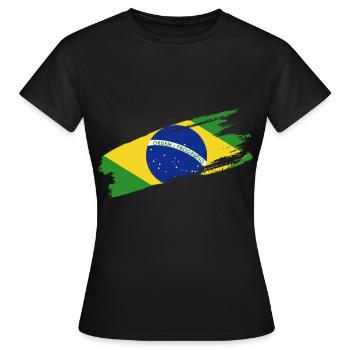 Brasilien Brazil shirt Brasilianer Rio de Janeirao - Frauen T-Shirt - Schwarz - Vorne - AI Model Female 172 dark (172cm)
