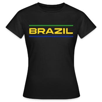 Brasilien Brazil shirt Brasilianer Rio de Janeirao - Frauen T-Shirt - Schwarz - Vorne - AI Model Female 172 dark (172cm)