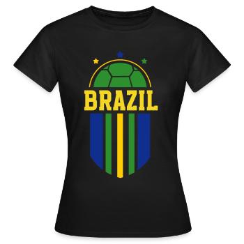 Brazil Brazil shirt Brazilian Rio de Janeirao - Women's T-Shirt - black - Front - AI Model Female 172 dark (172cm)