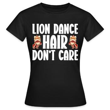 Lion Dance Chinesisches Neujahr Löwentanz - Frauen T-Shirt - Schwarz - Vorne - AI Model Female 172 dark (172cm)