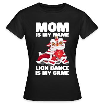 Lion Dance Chinesisches Neujahr Löwentanz - Frauen T-Shirt - Schwarz - Vorne - AI Model Female 172 dark (172cm)
