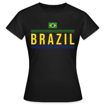 Brésil Brésil Maillot brésilien Rio de Janeiro - T-shirt Femme - noir - Devant - AI Model Female 172 dark (172cm)