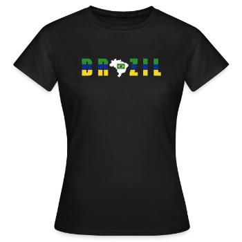 Brésil Brésil Maillot brésilien Rio de Janeiro - T-shirt Femme - noir - Devant - AI Model Female 172 dark (172cm)