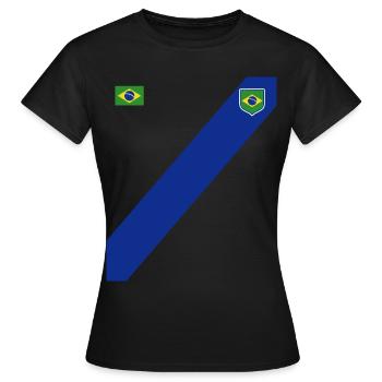 Brésil Brésil Maillot brésilien Rio de Janeiro - T-shirt Femme - noir - Devant - AI Model Female 172 dark (172cm)