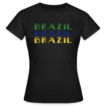 Brazil Brazil shirt Brazilian Rio de Janeirao - Women's T-Shirt - black - Front - AI Model Female 172 dark (172cm)