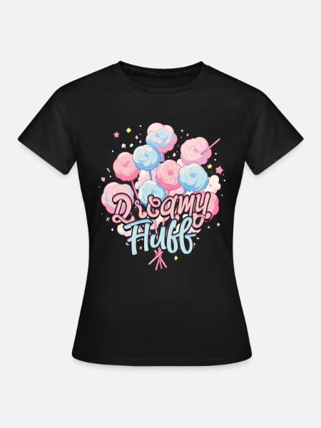 Zuckerwatte Dreamy Fluff - Frauen T-Shirt - Schwarz