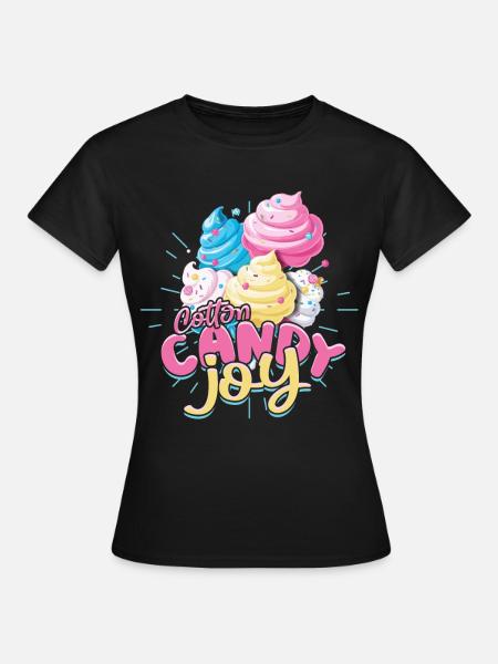 Zuckerwatte Zucchero Filato Gioia - Maglietta da donna - nero